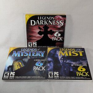 NEW SEALED Legends Series Hidden Object PC DVD-ROM Set Lot Darkness Mist Mystery
